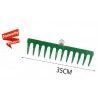 Hongu Rastrello Metallo verniciato Pettine Giardino 12 denti Raccog...