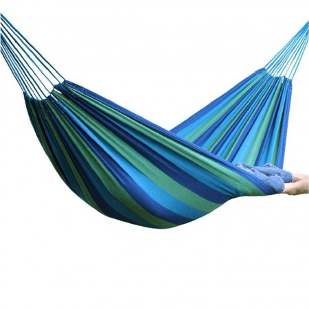 Amaca da giardino 200 kg max portatile con sacco cotone campeggio vacanze relax