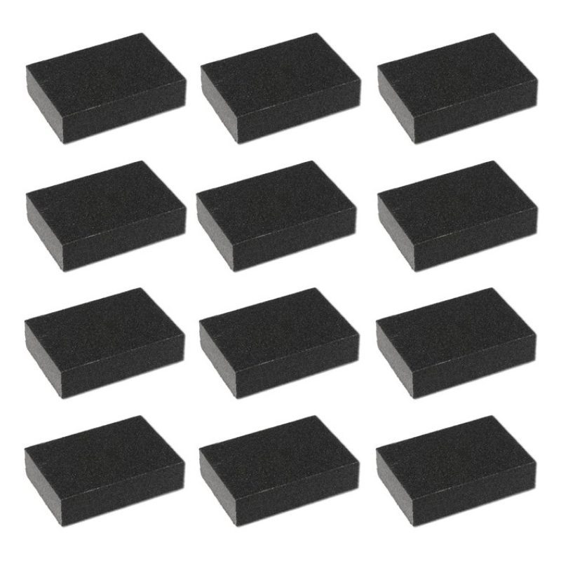 Hongu 12 Spugne Abrasive Carta Vetrata Spugnette per Carteggiare Lu...
