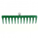Rastrello Metallo verniciato Pettine Giardino 12 denti Raccogli Foglie Pulizia