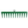 Hongu Rastrello Metallo verniciato Pettine Giardino 12 denti Raccog...