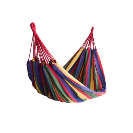 Amaca da giardino 200 kg max portatile con sacco cotone campeggio vacanze relax