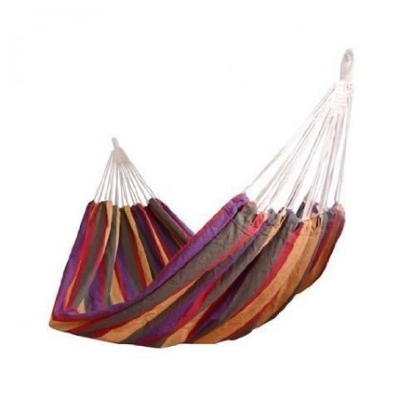 Amaca da giardino 200 kg max portatile con sacco cotone campeggio vacanze relax