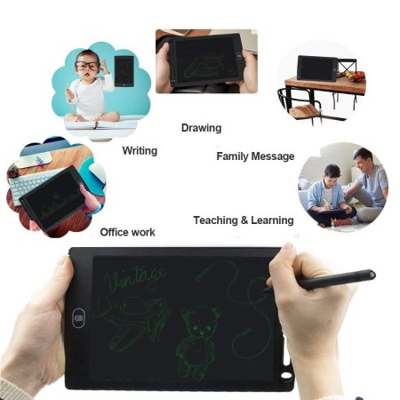 Lavagna Digitale Tablet LCD Scrittura Disegno 8,5 pollici Pad Tavoletta Grafica