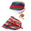 Amaca da giardino 200 kg max portatile con sacco cotone campeggio vacanze relax