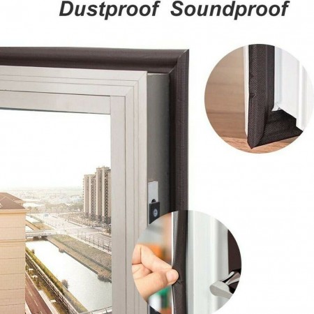 2x Parafreddo Paraspifferi Striscia Isolante Sigillante Schiuma porta finestra