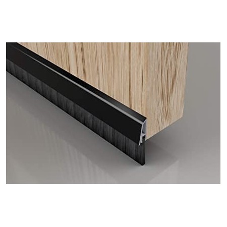 2x Paraspifferi Parafreddo con spazzola Sotto porta finestra Adesivo PVC 90 cm