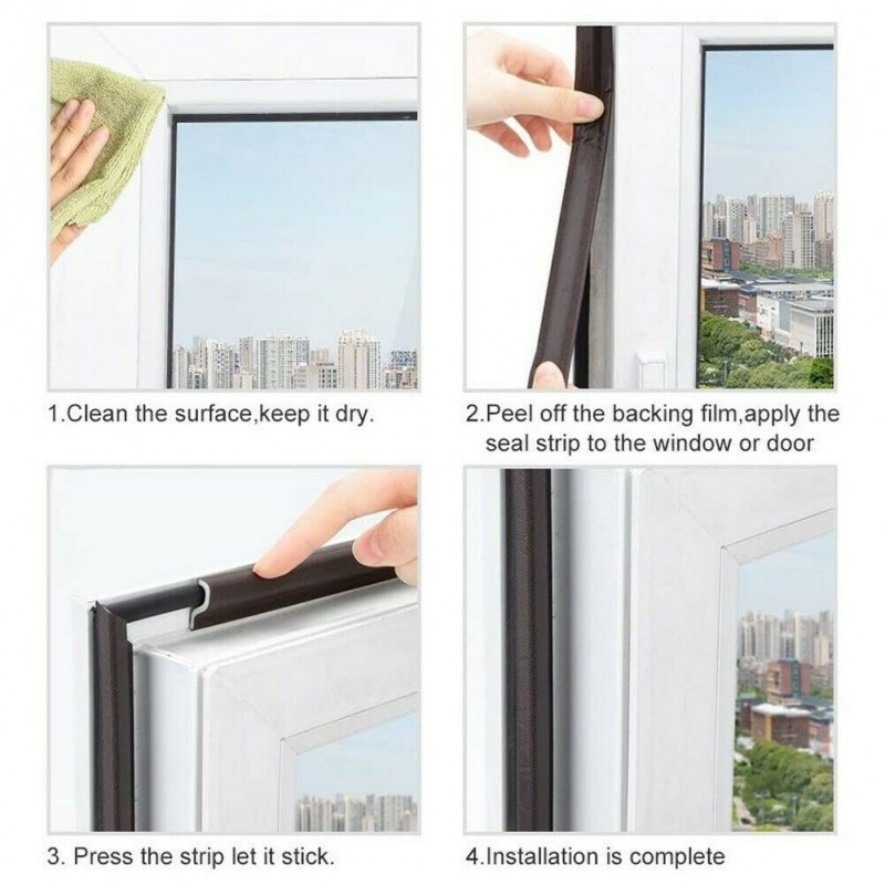 Hongu 2x Parafreddo Paraspifferi Isolante Sigillo Schiuma porta fin...