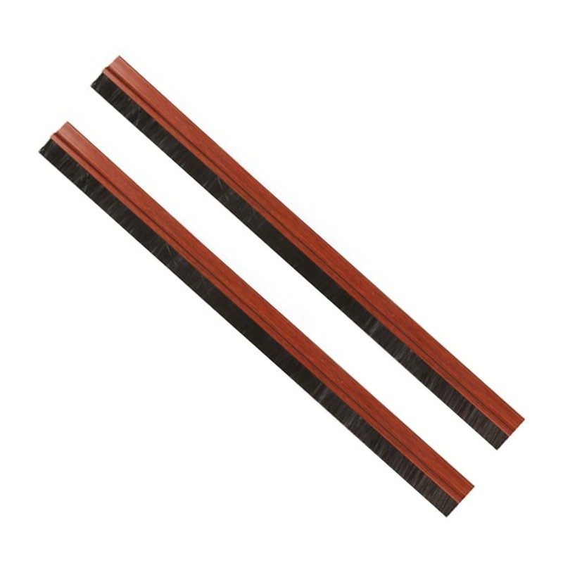 2x Paraspifferi Parafreddo con spazzola Sotto porta finestra Adesivo PVC 90 cm