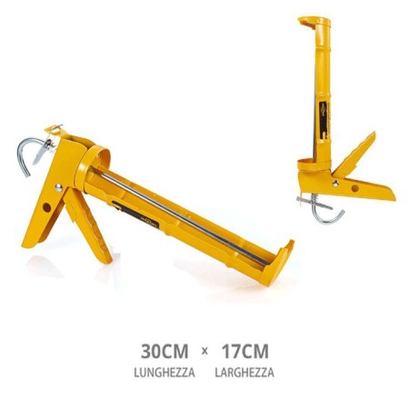 Pistola per Silicone Professionale Foracartucce per Cartuccia Sigillanti Manuale