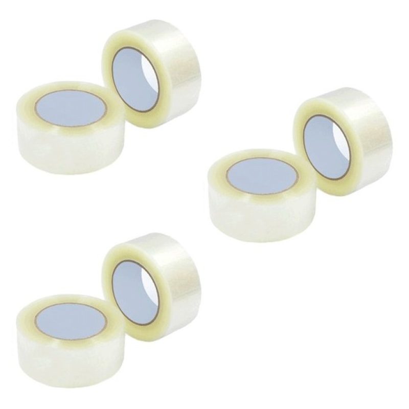 WeHome 6x Rotoli Nastro Adesivo Trasparente rotolo Pacchi Imballagg...