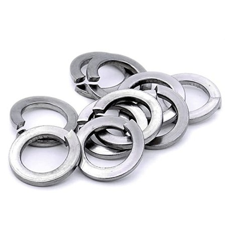 120 Rondelle elastiche M12 acciaio zincato Molla Blocca rettangolo Grover Grower