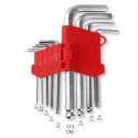 Set 18 Chiavi esagonali a Stella e brugola L Bricolage supporto lunghe chiavini