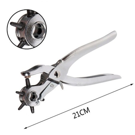 Set Pinza Fustellatrice e Occhiellatrice Cintura Buco Forare occhielli rivetti