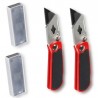 Hongu 2x Taglierino Professionale Cutter Lame di Ricambio Coltello ...