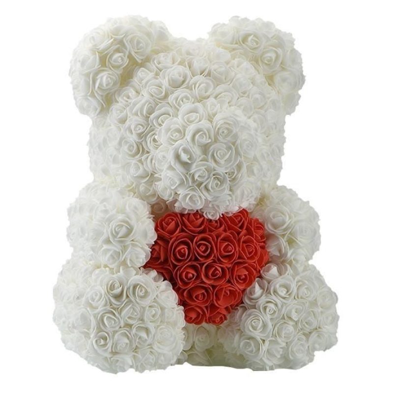 Hongu Orso Orsetto di Rose Artificiale Fiore Regalo 25CM San valent...