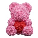 Orso Orsetto di Rose Artificiale Fiore Regalo 25CM San valentino compleanno Capodanno