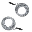 2x Molla Sturalavandino Sturatubi Per Scarico Fogne WC Bagno Lavandino Tubi 3Mt