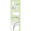 2x Molla Sturalavandino Sturatubi Per Scarico Fogne WC Bagno Lavandino Tubi 3Mt