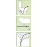 Hongu 2x Molla Sturalavandino Sturatubi Per Scarico Fogne WC Bagno ...
