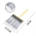 Set 4 pennelli vernice piatti setola Pittura Manico Spazzole Fai da te Bricolage