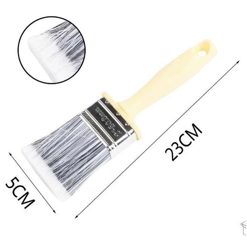 Hongu Set 4 pennelli vernice piatti setola Pittura Manico Spazzole ...