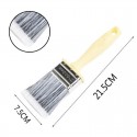 Set 4 pennelli vernice piatti setola Pittura Manico Spazzole Fai da te Bricolage