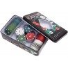 Set Poker 100 Fiches Chips Gioco Bottone dealer texano texas holdem...