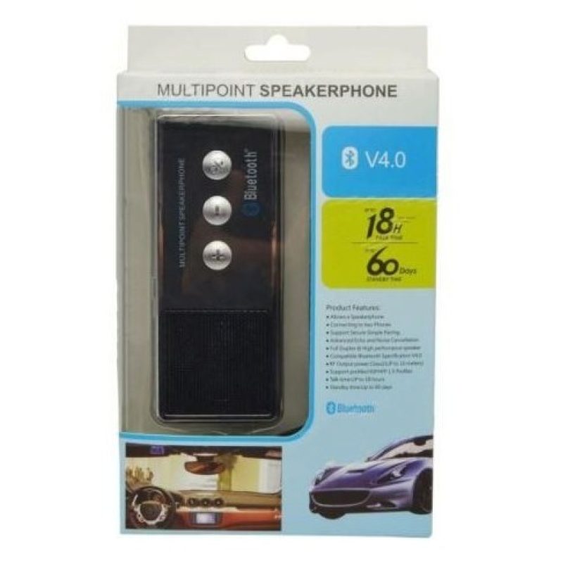 Vivavoce Kit auto speaker cassa bluetooth tasti smartphone cellulare universale