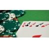 Set Poker 100 Fiches Chips Gioco Bottone dealer texano texas holdem...