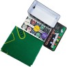 Set Poker 200 Fiches Chips 2 mazzi carte texas hold'em panno deal G...