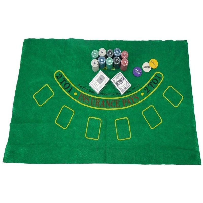 Set Poker 200 Fiches Chips 2 mazzi carte texas hold'em panno deal G...