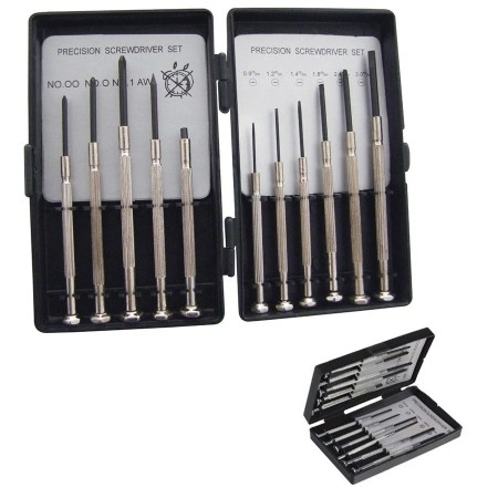 2x Kit Cacciaviti giravite precisione cellulare orologi 11 pezzi Set cacciavite