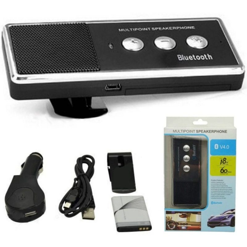 Vivavoce Kit auto speaker cassa bluetooth tasti smartphone cellulare universale