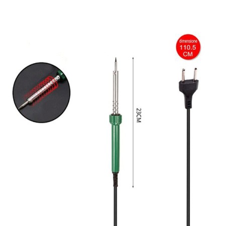 Saldatore rapido elettrico punta saldature a stilo temperatura 40 W saldatrice