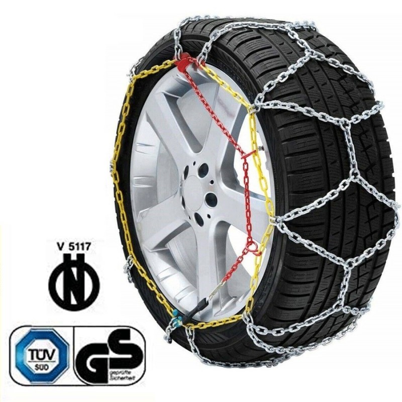 Kit Catene da Neve Omologate 9mm per pneumatici TUV KNS 40 ONORM V5117