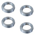 4 rotoli di Filo di ferro zincato Fai da te per legature Dm 1,6 MT 10 20 Matassa