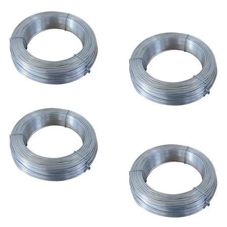 4 rotoli di Filo di ferro zincato Fai da te per legature Dm 1,6 MT 10 20 Matassa
