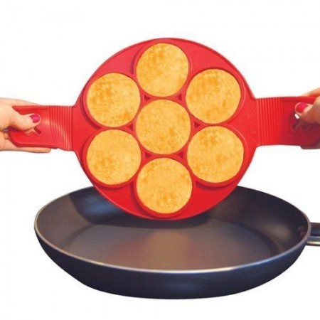 Stampo padella in silicone per pancakes frittelle omelette antiaderente stampi