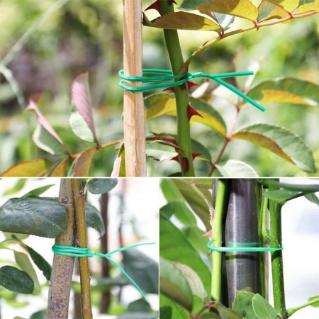 6 Bobina Filo da giardinaggio Plastificato Piante legature MT 20 Giardino ferro