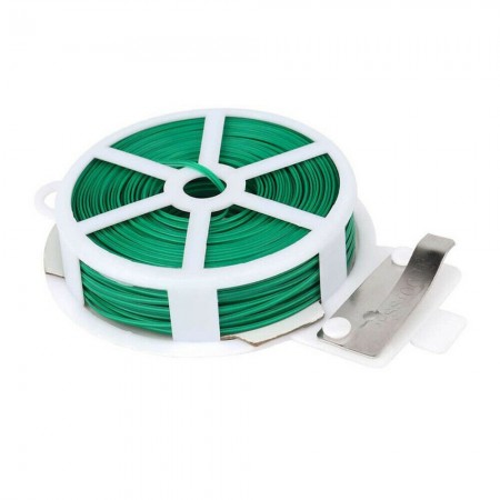 6 Bobina Filo da giardinaggio Plastificato Piante legature MT 30 Giardino ferro