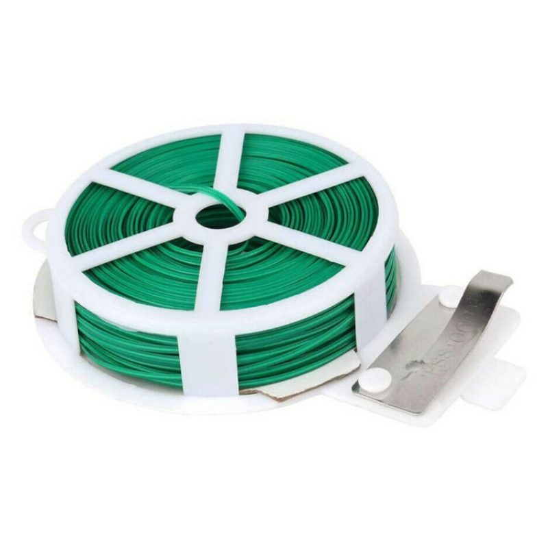 Hongu 6 Bobina Filo da giardinaggio Plastificato Piante legature MT...