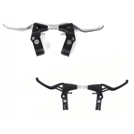 Coppia leva freno destro sinistro bici bicicletta leve dei freni alluminio e plastica