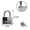 Hongu 2x Lucchetto arco 3 chiavi Antiscasso Corazzato Catenaccio Ac...