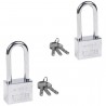 Hongu 2x Lucchetto arco alto chiavi Antiscasso Corazzato Catenaccio...