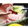 Ciotola taglia insalata frutta verdura slicer veloce pulito semplice scolapasta
