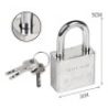 Hongu 3x Lucchetto arco 3 chiavi Antiscasso Corazzato Catenaccio Ac...