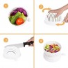 Ciotola taglia insalata frutta verdura slicer veloce pulito semplice scolapasta