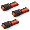 Hongu 3x CINGHIA FASCIA CINTURA CHIUSURA BAGAGLIO VIAGGIO VALIGIA V...