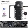 Hongu Torcia led subacquea 25000 lumen manico 100 m immersioni escu...
